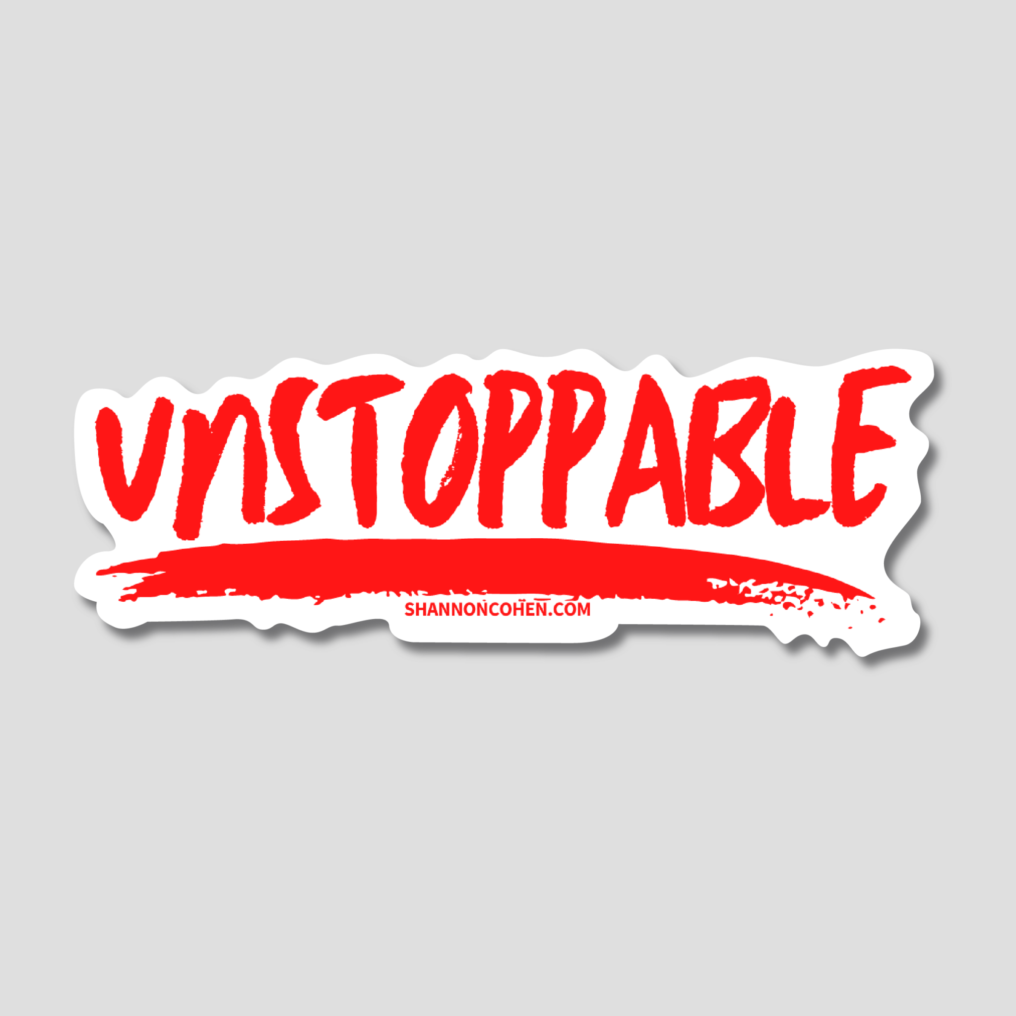 Unstoppable Sticker | Red - Shannon Cohen